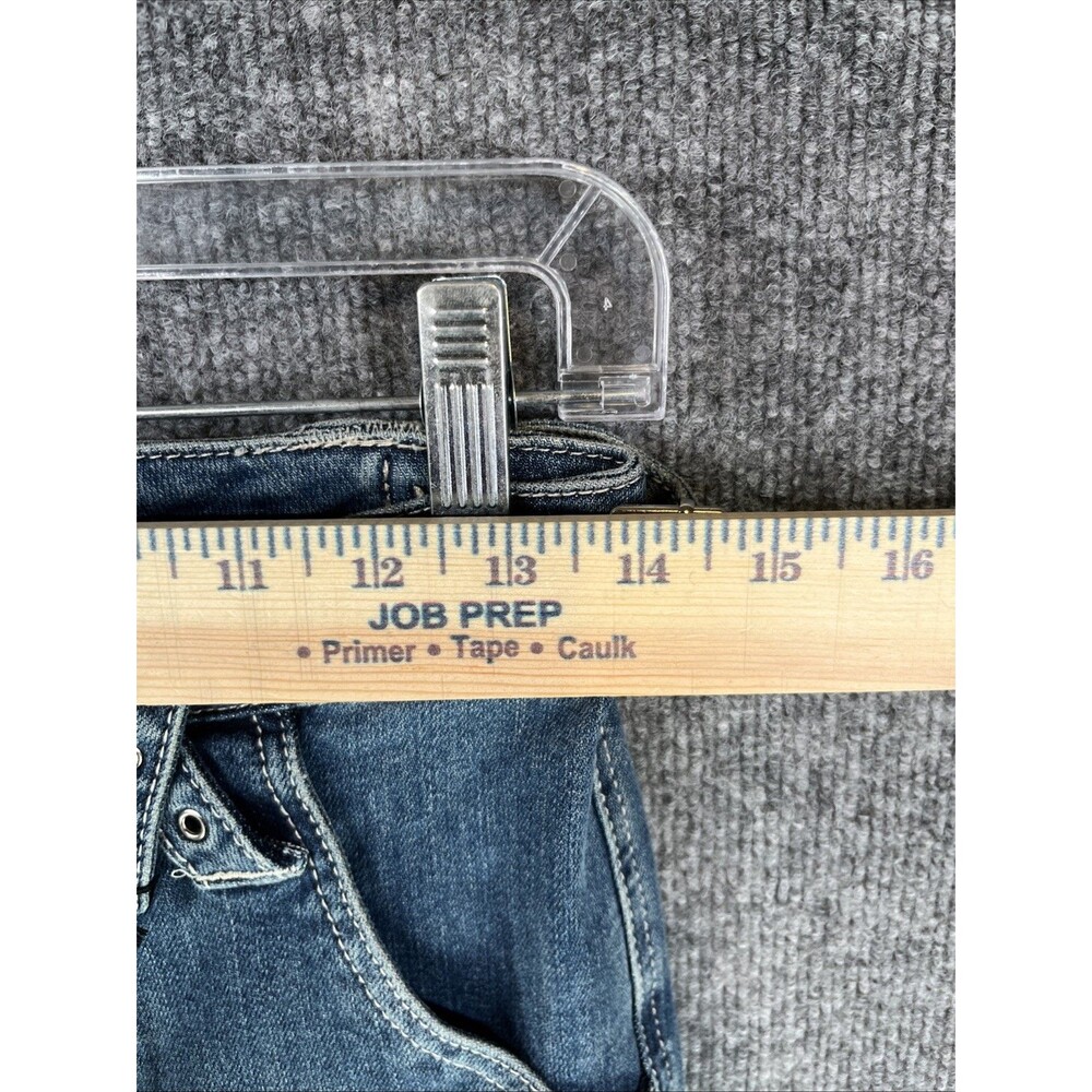 NWT Tripp NYC DS4966 Low Rise Grommet Zipper Punk Goth Denim Jeans Indigo - Picture 13 of 15